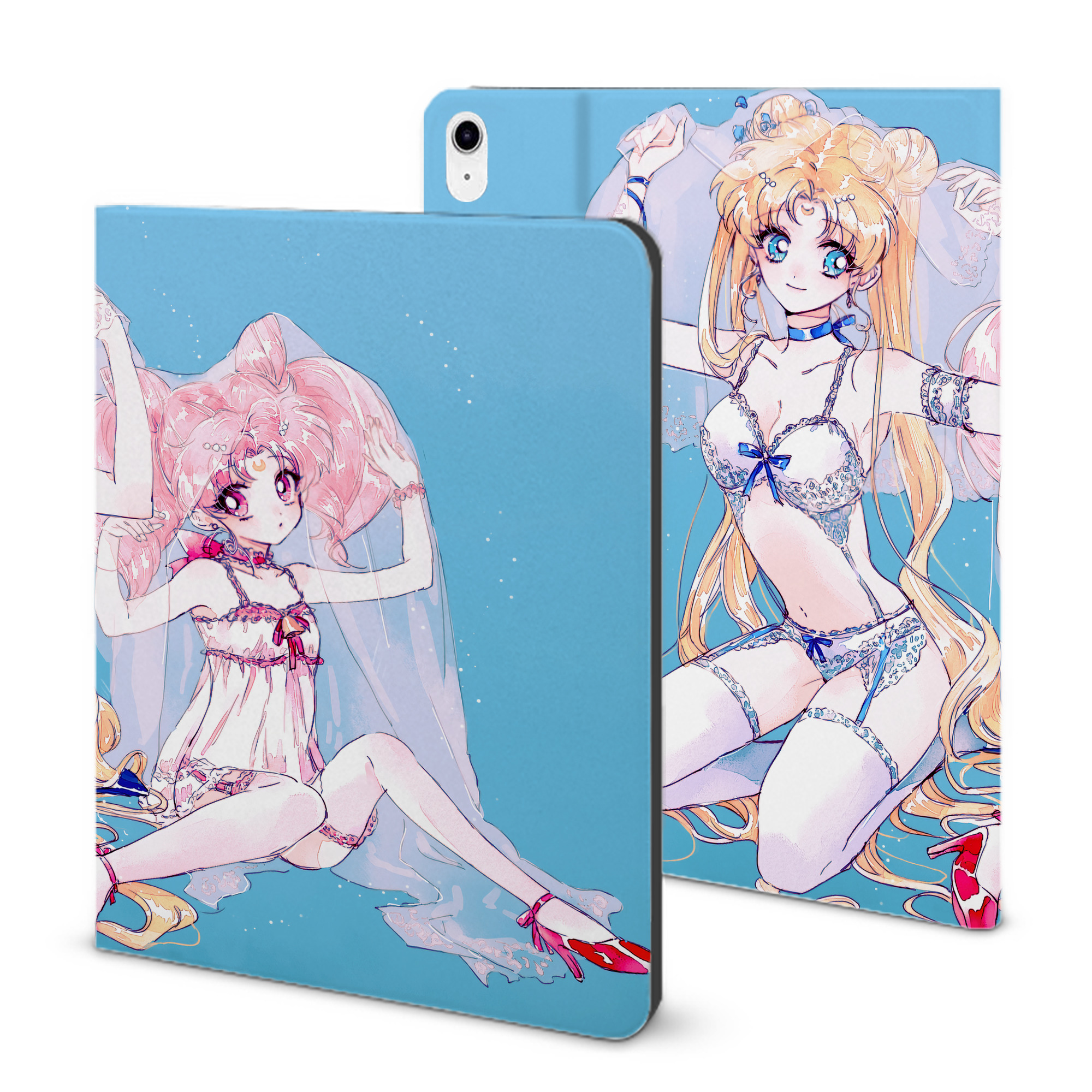 （画像用） 美少女戦士セーラームーン Sailor Moon IPad ケース ブック型 PUレザー TPU 耐衝撃 軽量 薄型 ペン収納なし 全面保護 IPad 各モデル対応